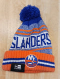 New York Islanders NHL New Era winter Hat with Pom Pom