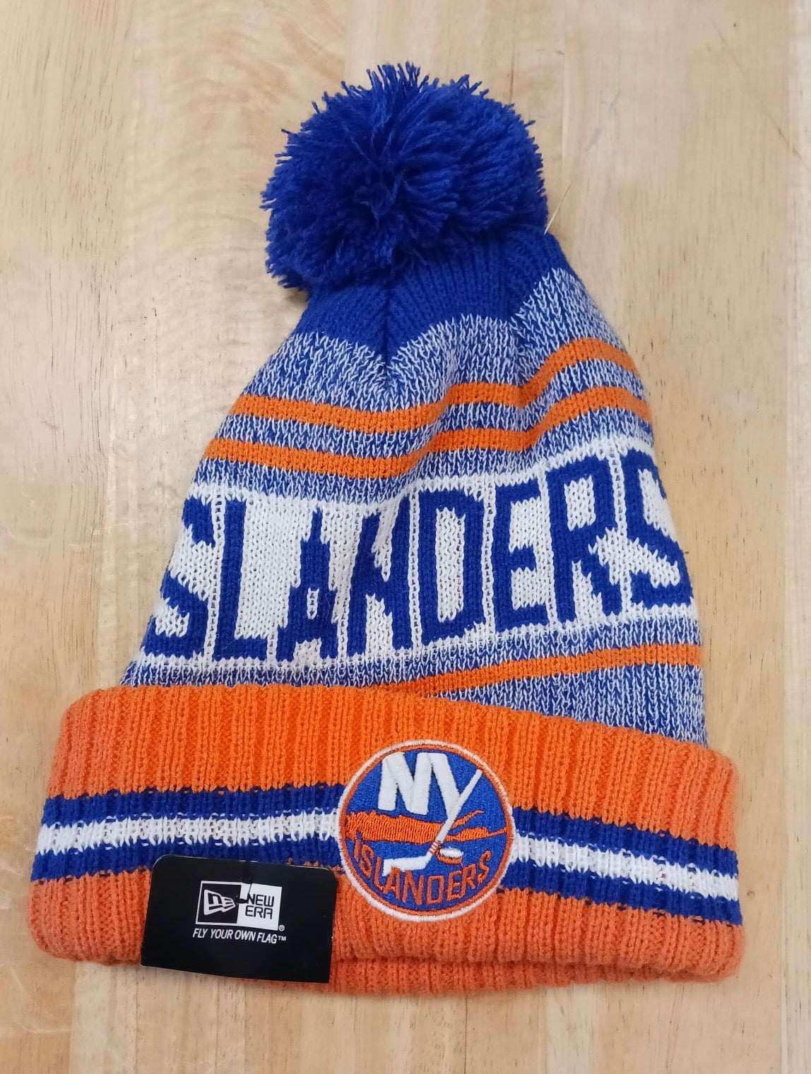 New York Islanders NHL New Era winter Hat with Pom Pom