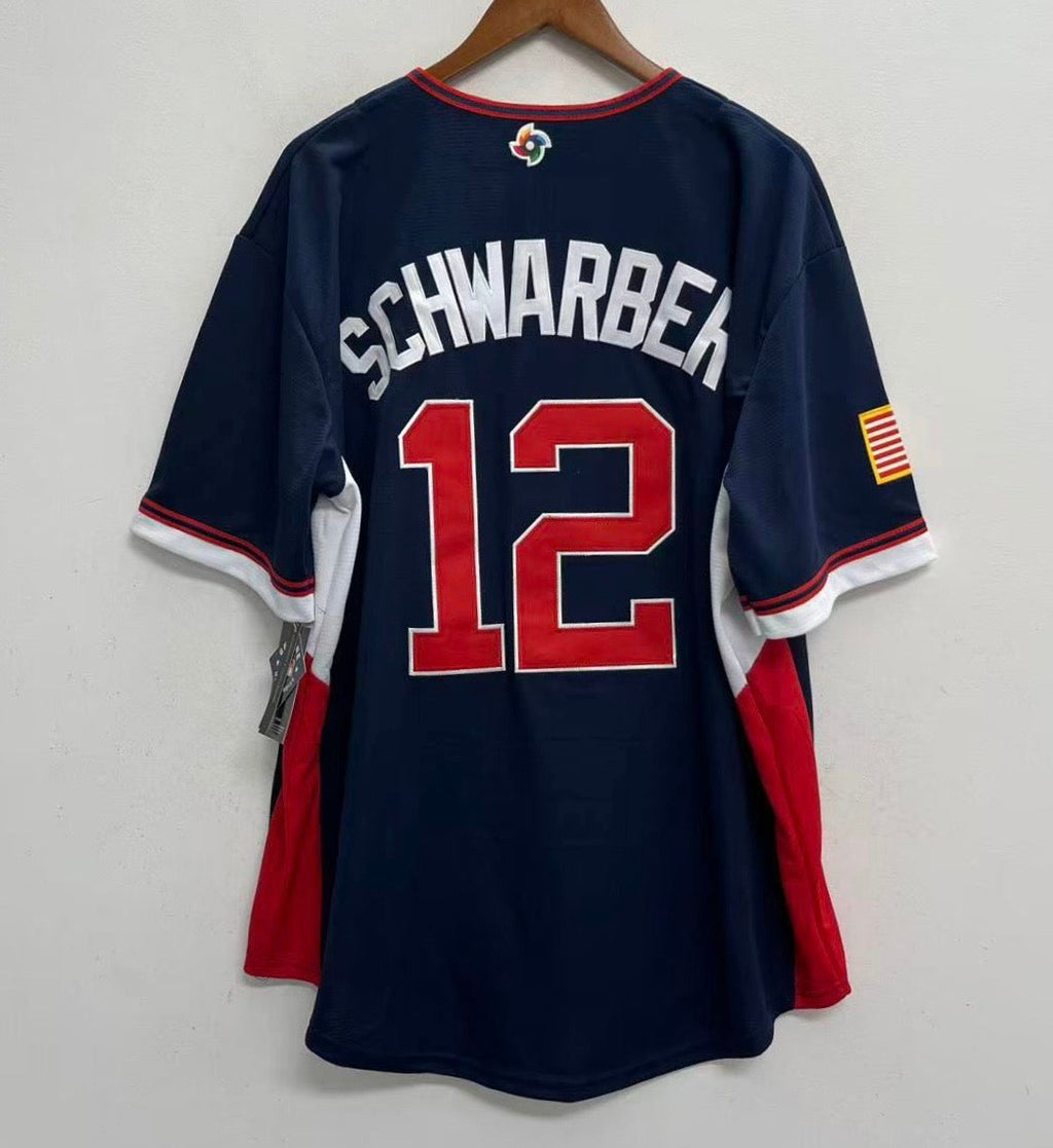 Kyle Schwarber 2026 USA baseball YOUTH KIDS Official Nike Jersey