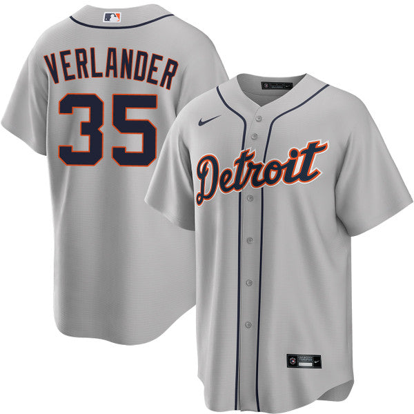 Justin Verlander Detroit Tigers YOUTH KIDS Official MLB Nike  Jersey gray