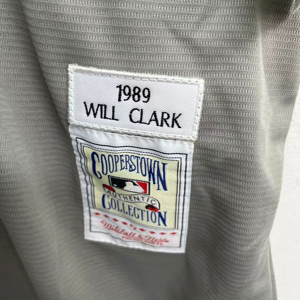 Will Clark San Francisco Giants Jersey Mitchell & Ness gray