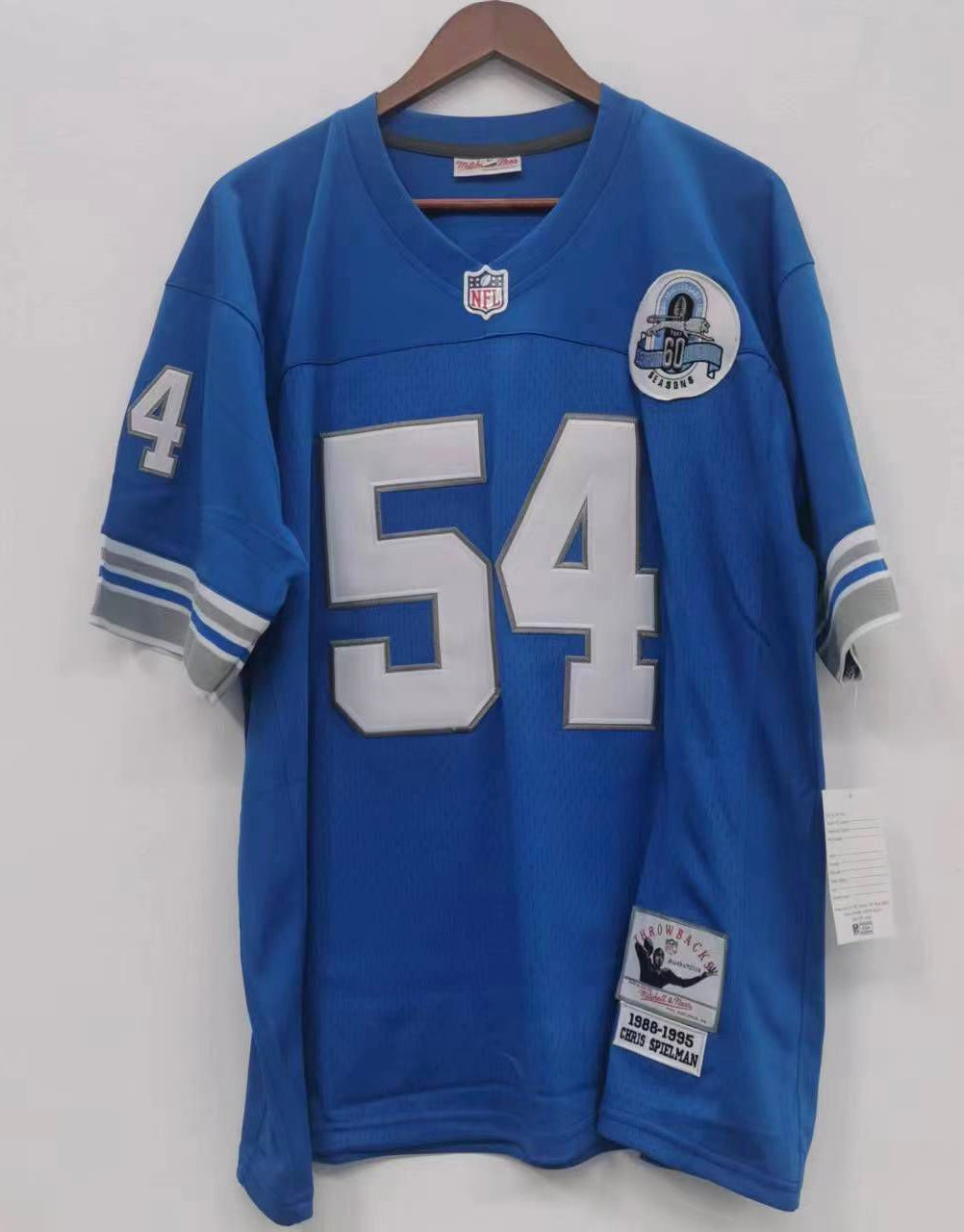 Chris Spielman Detroit Lions Official NFL Jersey Mitchell & Ness