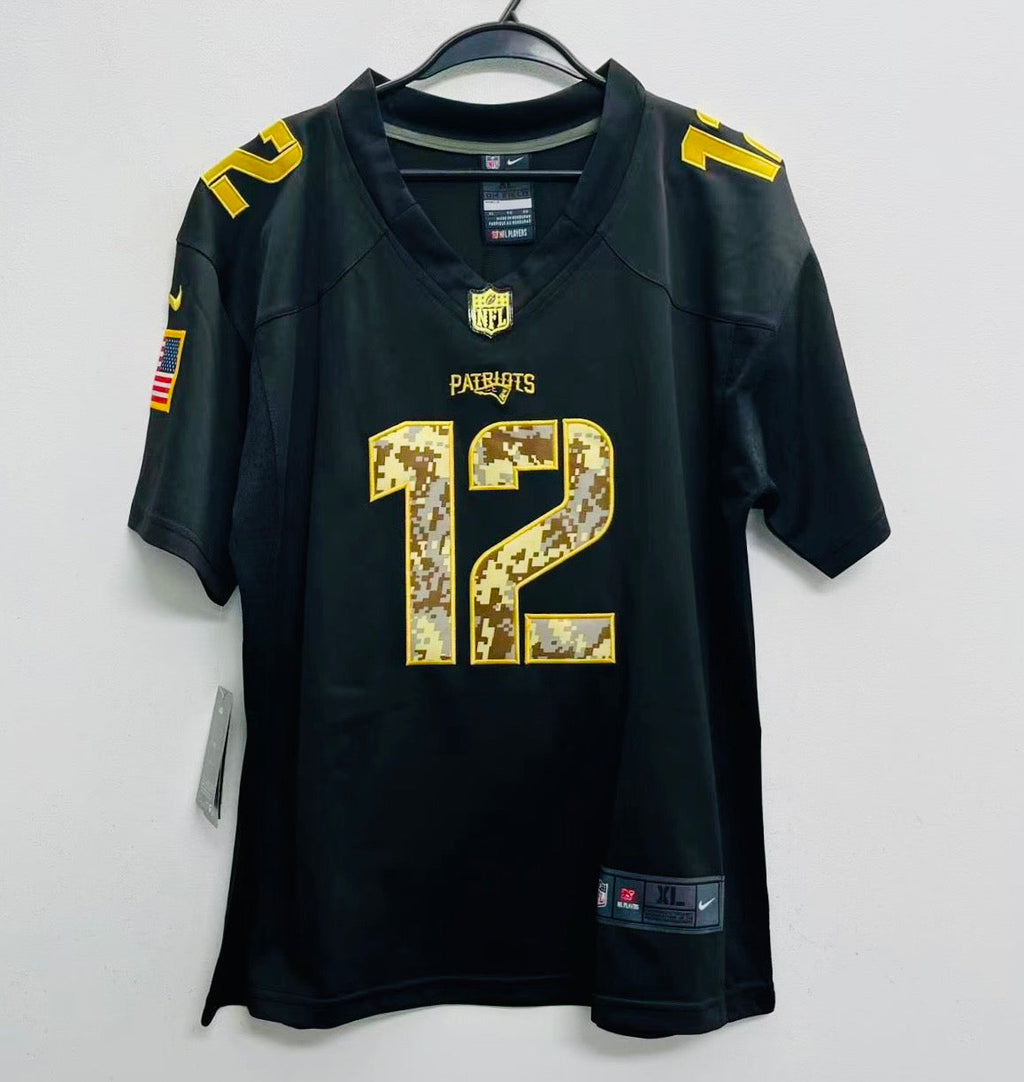 Tom Brady New England Patriots YOUTH KIDS Official Nike Salute To Service Jersey
