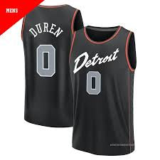 Jalen Duren Detroit Pistons Official NBA Nike Jersey black