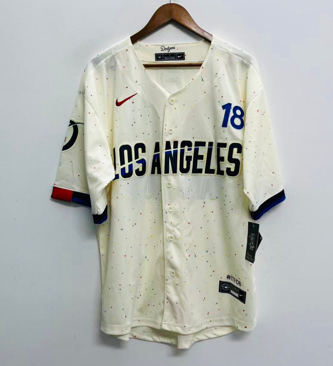 Yoshinobu Yamamoto Los Angeles Dodgers Official MLB Nike City Connect Jersey