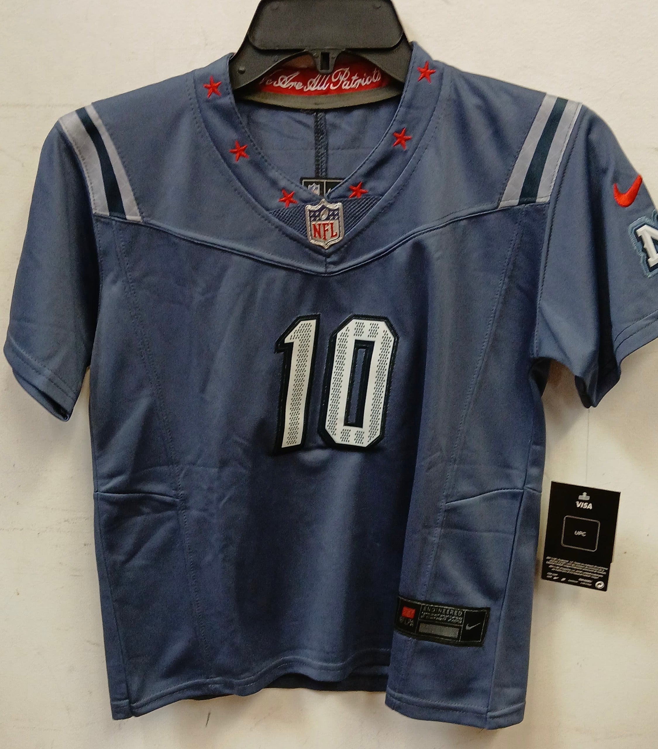 Drake Maye New England Patriots Baby Toddler Rivalries Collection jersey b/t