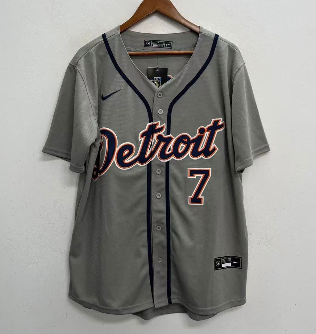 Kevin McGonigle Detroit Tigers Official MLB Nike Jersey gray