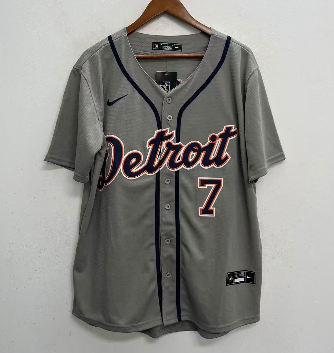 Kevin McGonigle Detroit Tigers YOUTH KIDS Official MLB Nike Jersey gray