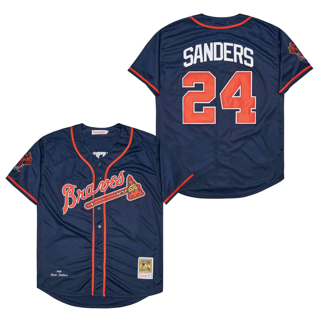 Deion Sanders Atlanta Braves 1992 Mitchell & Ness jersey blue