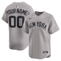 Any Name and Number customized YOUTH KIDS New York Yankees Official MLB Nike gray road jersey