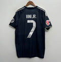 Vini Jr. Real Madrid Soccer Futbol Adidas Jersey adult sizes black