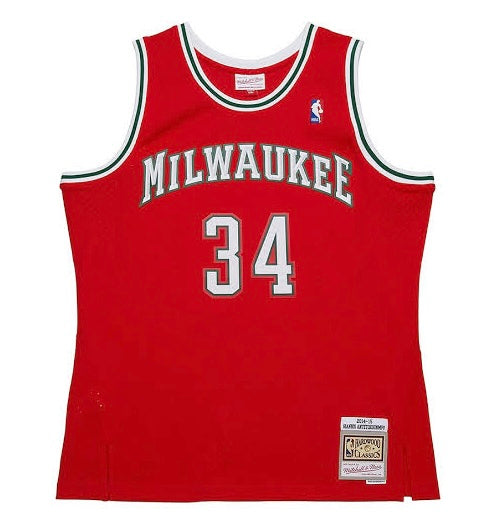 Giannis Antetokounmpo 2014 - 2015 Milwaukee Bucks Official NBA Mitchell & Ness Jersey