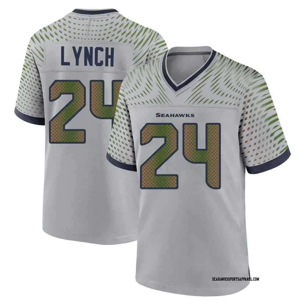 Marshawn Lynch YOUTH KIDS Seattle Seahawks Official NFL Nike Rivalries Collection Jersey