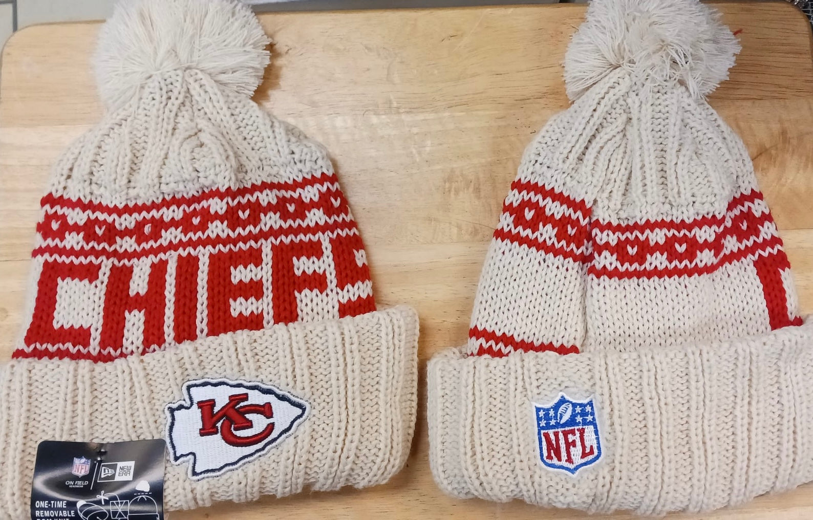 Kansas City Chiefs NFL New Era winter knit Hat with Pom Pom