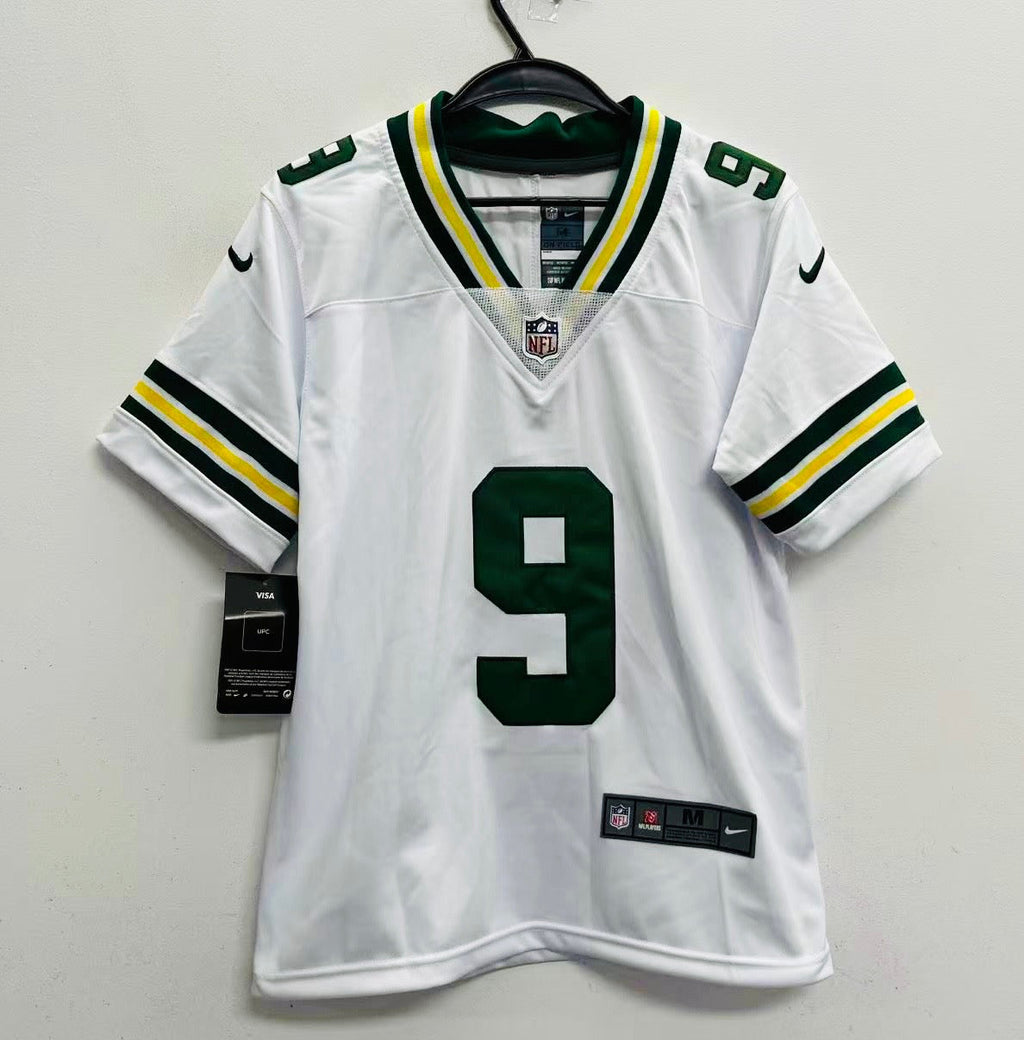 Christian Watson YOUTH KIDS Green Bay Packers Official NFL Jersey White
