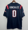 Christian Gonzalez New England Patriots NFL Official NIKE Jersey blue