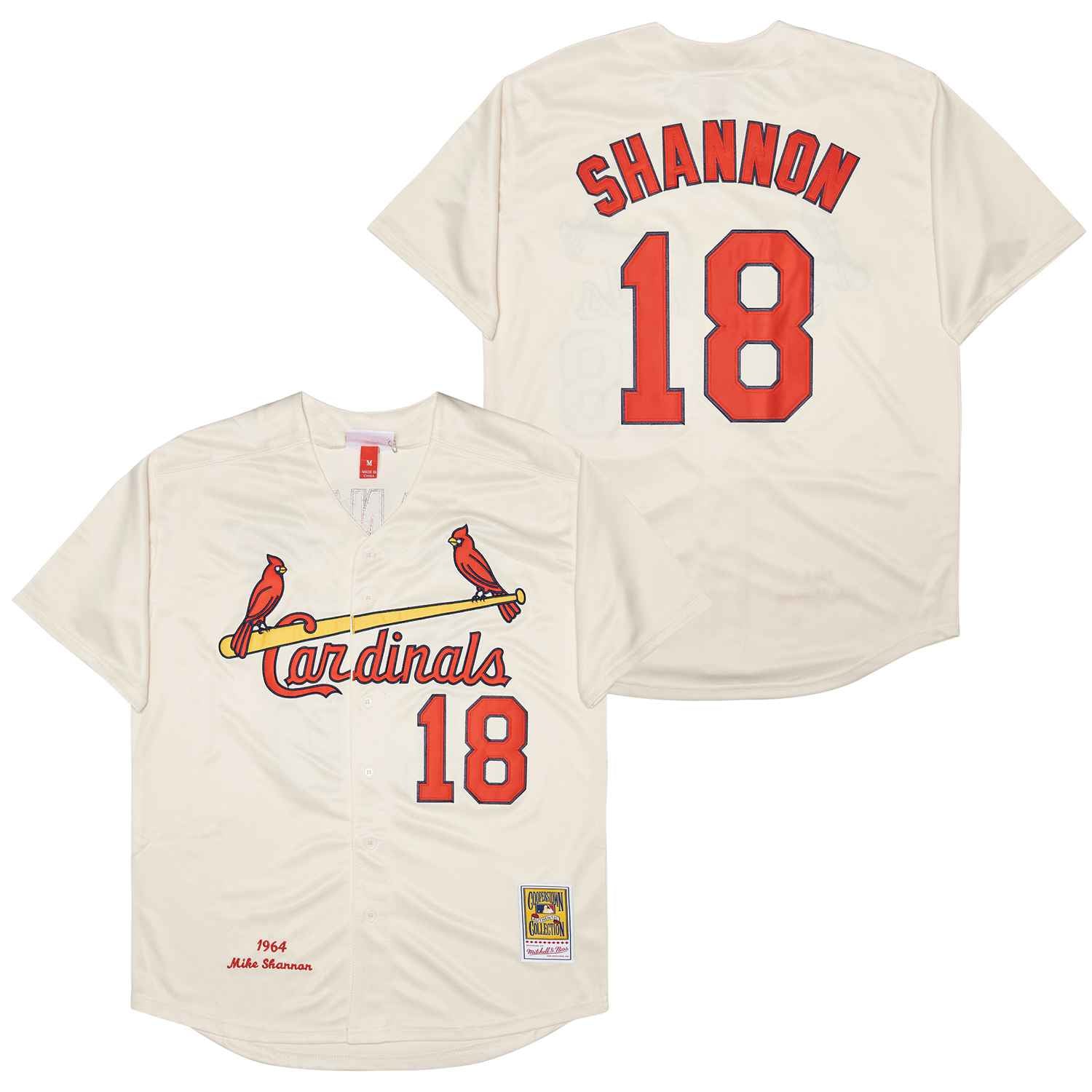 Mike Shannon St. Louis Cardinals 1964 Mitchell & Ness Jersey