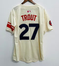 Mike Trout Anaheim Angels Official MLB Nike Jersey Cream