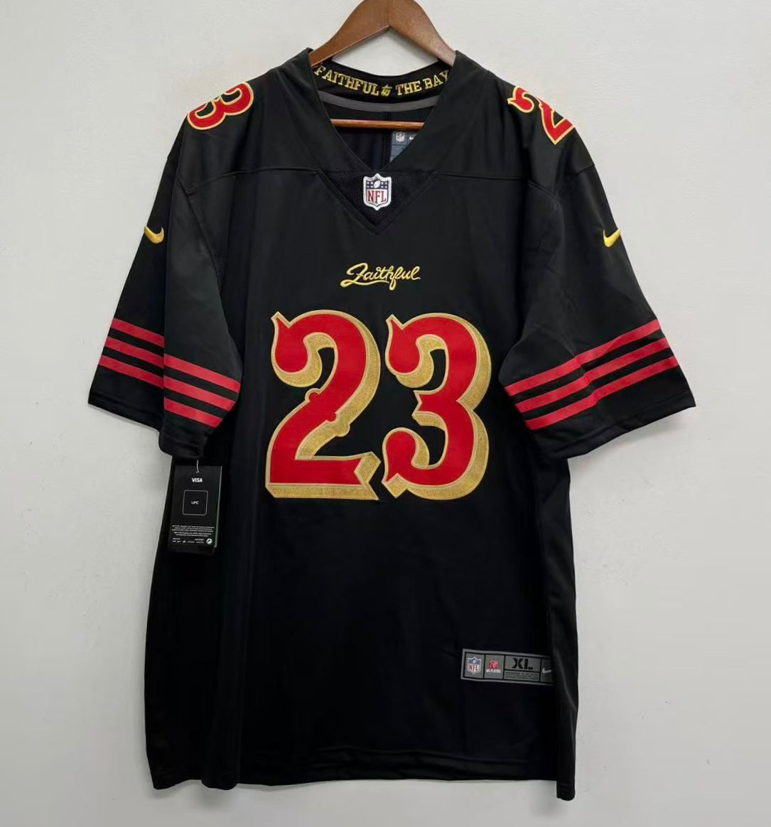 Christian McCaffrey San Francisco 49ers YOUTH KIDS Official NFL Nike 2025 Rivalries Collection Jersey