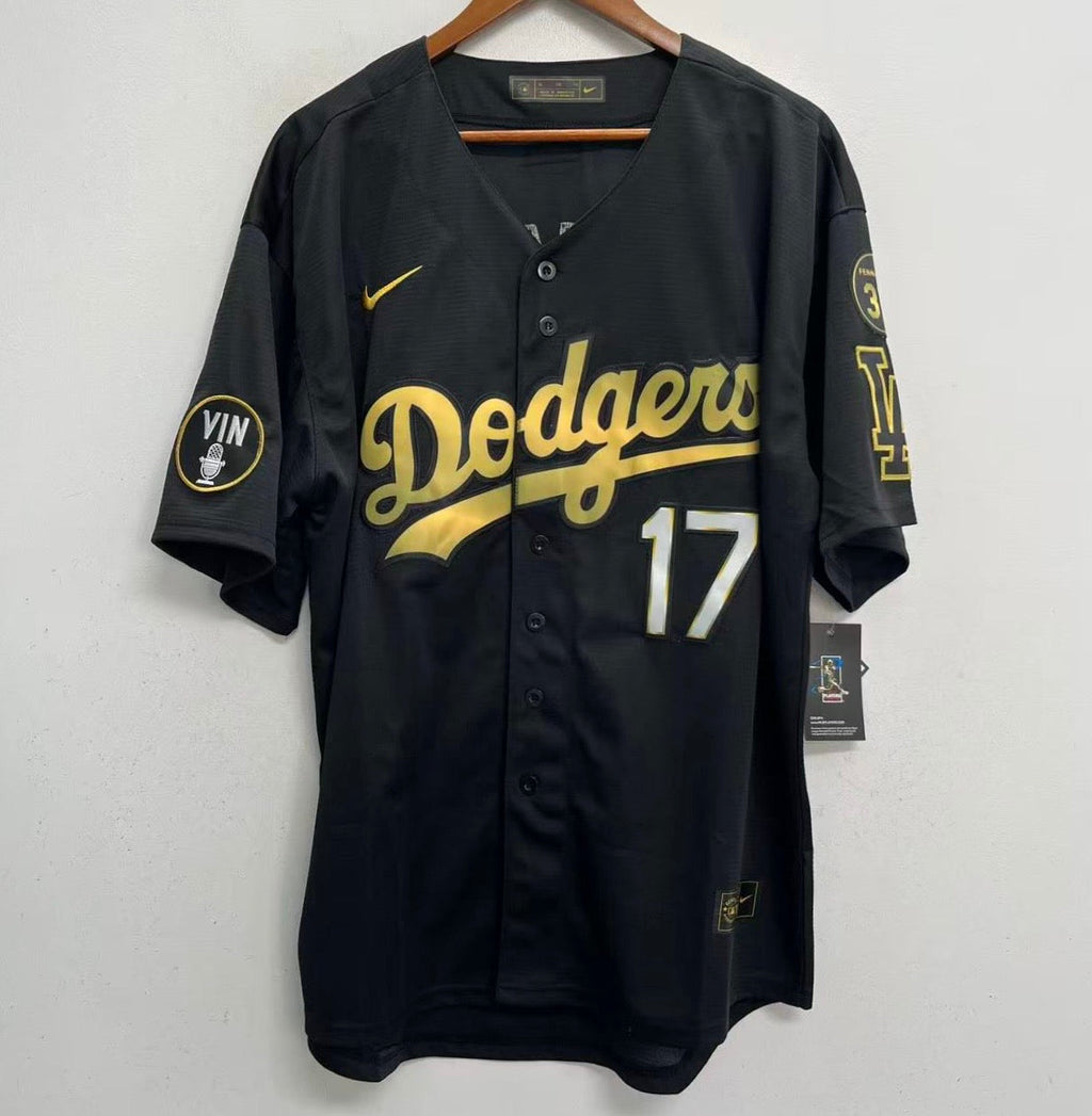 Shohei Ohtani Los Angeles Dodgers Official MLB Nike jersey black