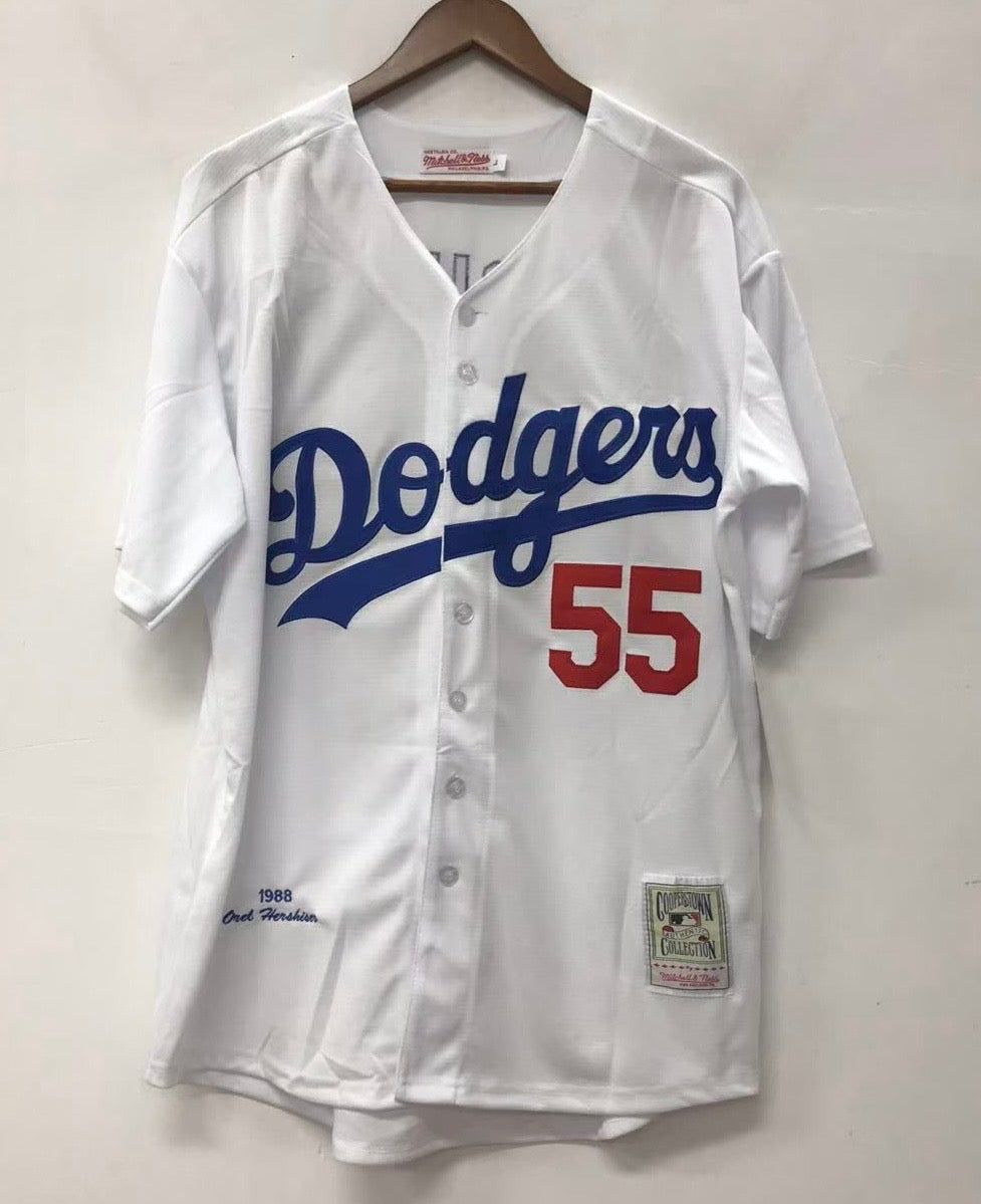Orel Hershiser 1988 Los Angeles Dodgers Official MLB Mitchell & Ness Jersey