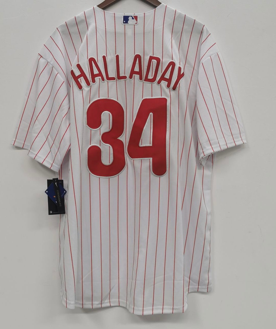Roy Halladay Philadelphia Phillies Official MLB Nike Jersey white pinstripes