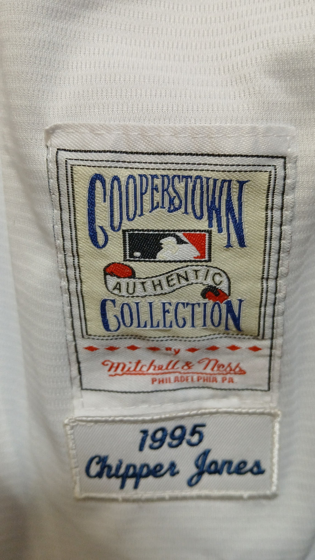 Chipper Jones 1995 Atlanta Braves Mitchell & Ness jersey