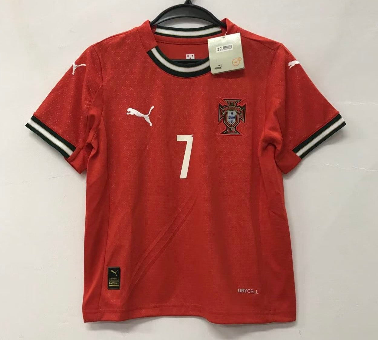 Cristiano Ronaldo Portugal National Team Puma 2026 Home Authentic Jersey Youth sizes