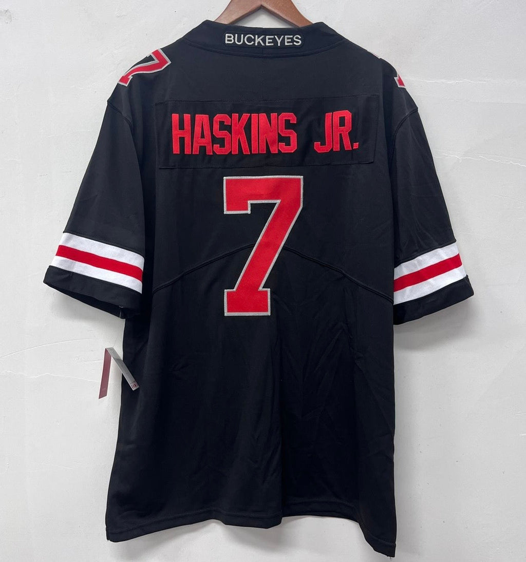 Dwayne Haskins Jersey Ohio State Buckeyes Official NCAA Nike Jersey Black with red letters