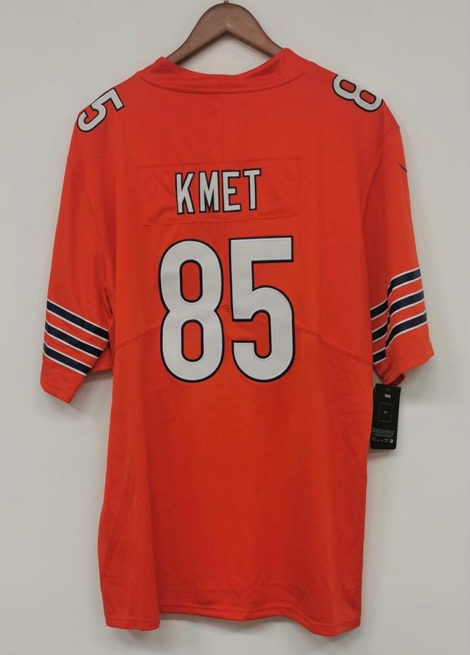 Cole Kmet Chicago Bears Official NFL Nike Jersey orange