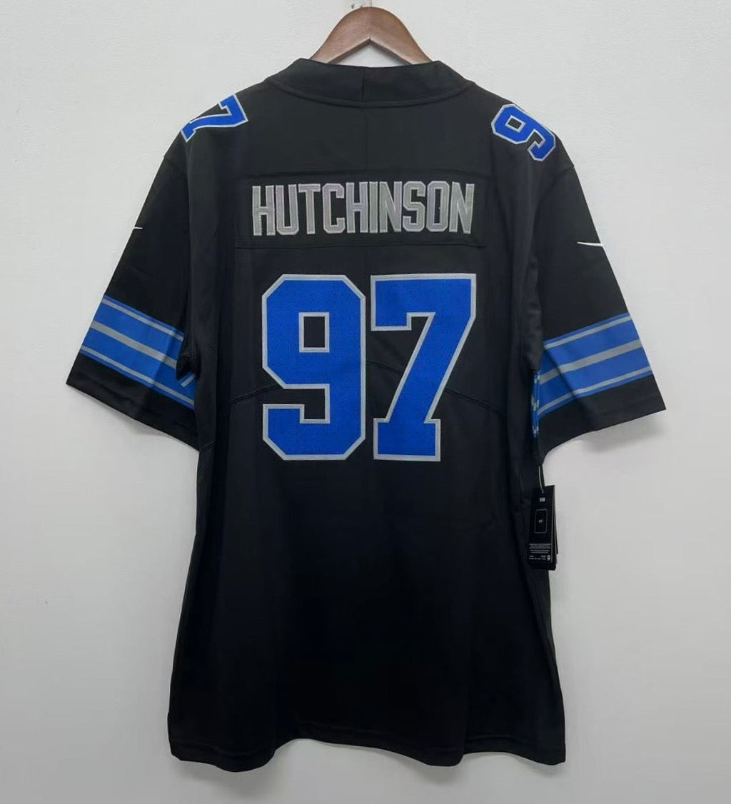 Aiden Hutchinson Detroit Lions Official NFL Nike Jersey 2025 black