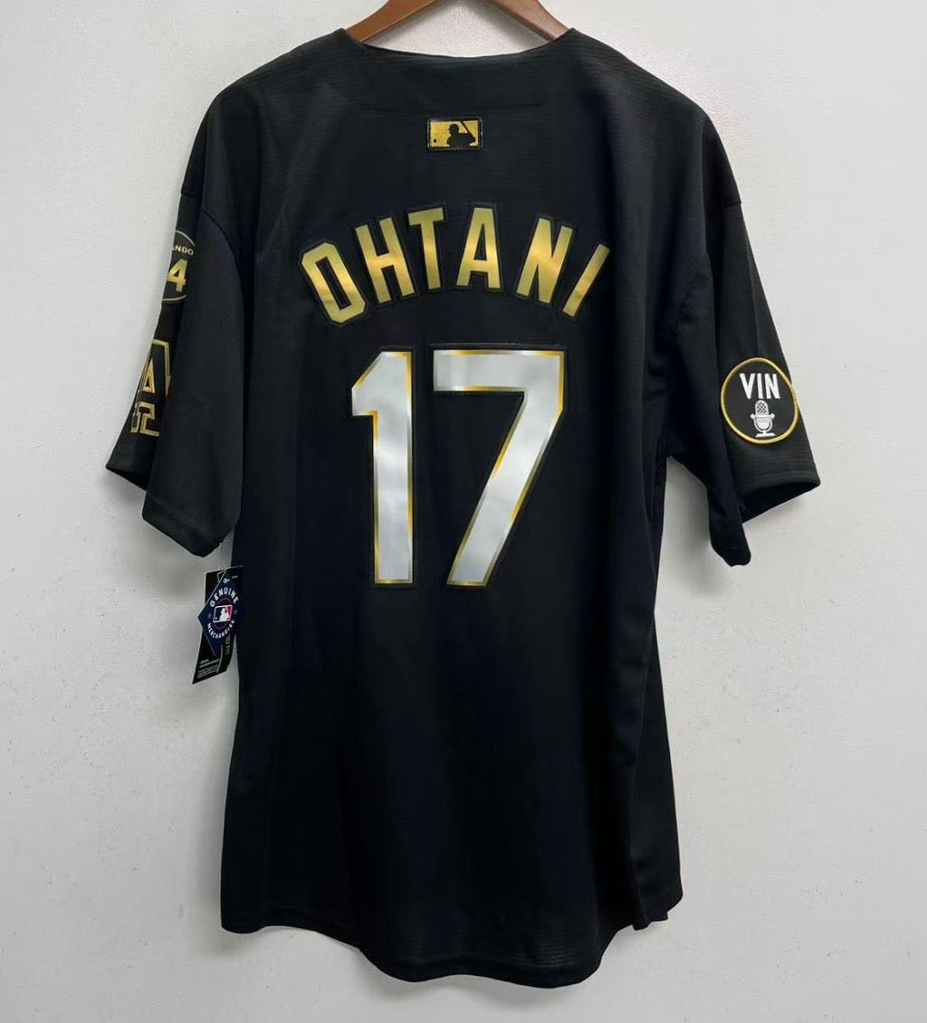 Shohei Ohtani Los Angeles Dodgers Official MLB Nike jersey black