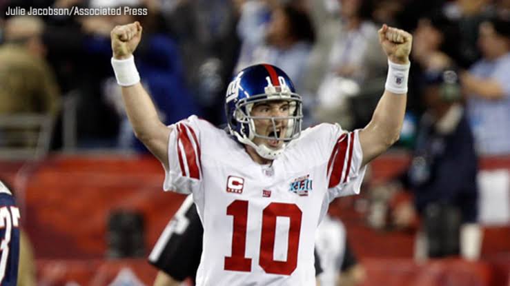 Eli Manning New York Giants Official Super Bowl XLII Jersey Mitchell & Ness