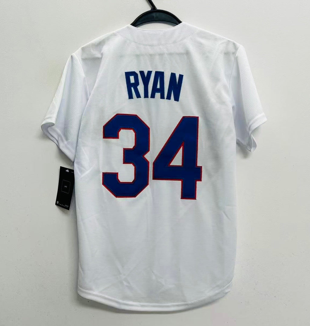 Nolan Ryan YOUTH KIDS Texas Rangers Official MLB Nike Jersey White