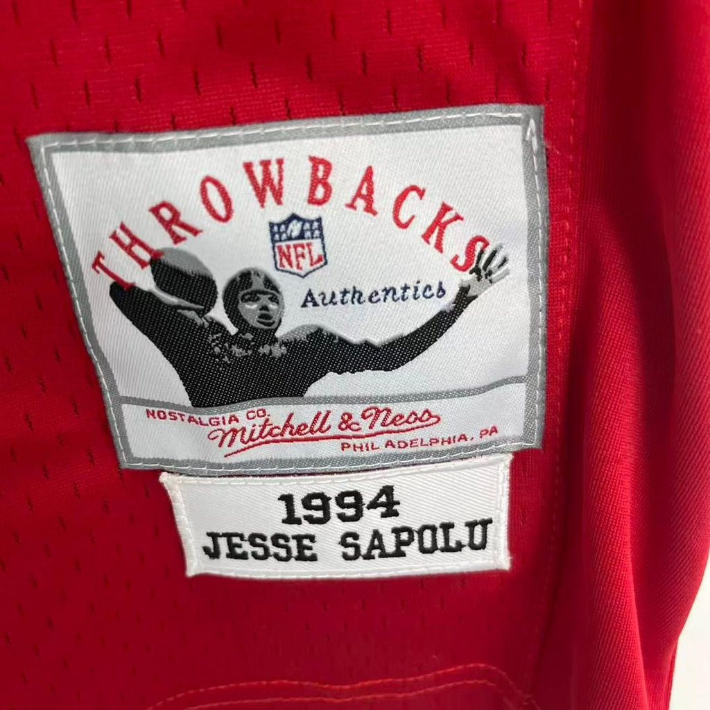 Jesse Sapolu 1994 San Francisco 49ers Jersey Mitchell & Ness