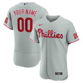 Any Name and Number customized YOUTH KIDS Philadelphia Phillies Official MLB Nike jersey gray