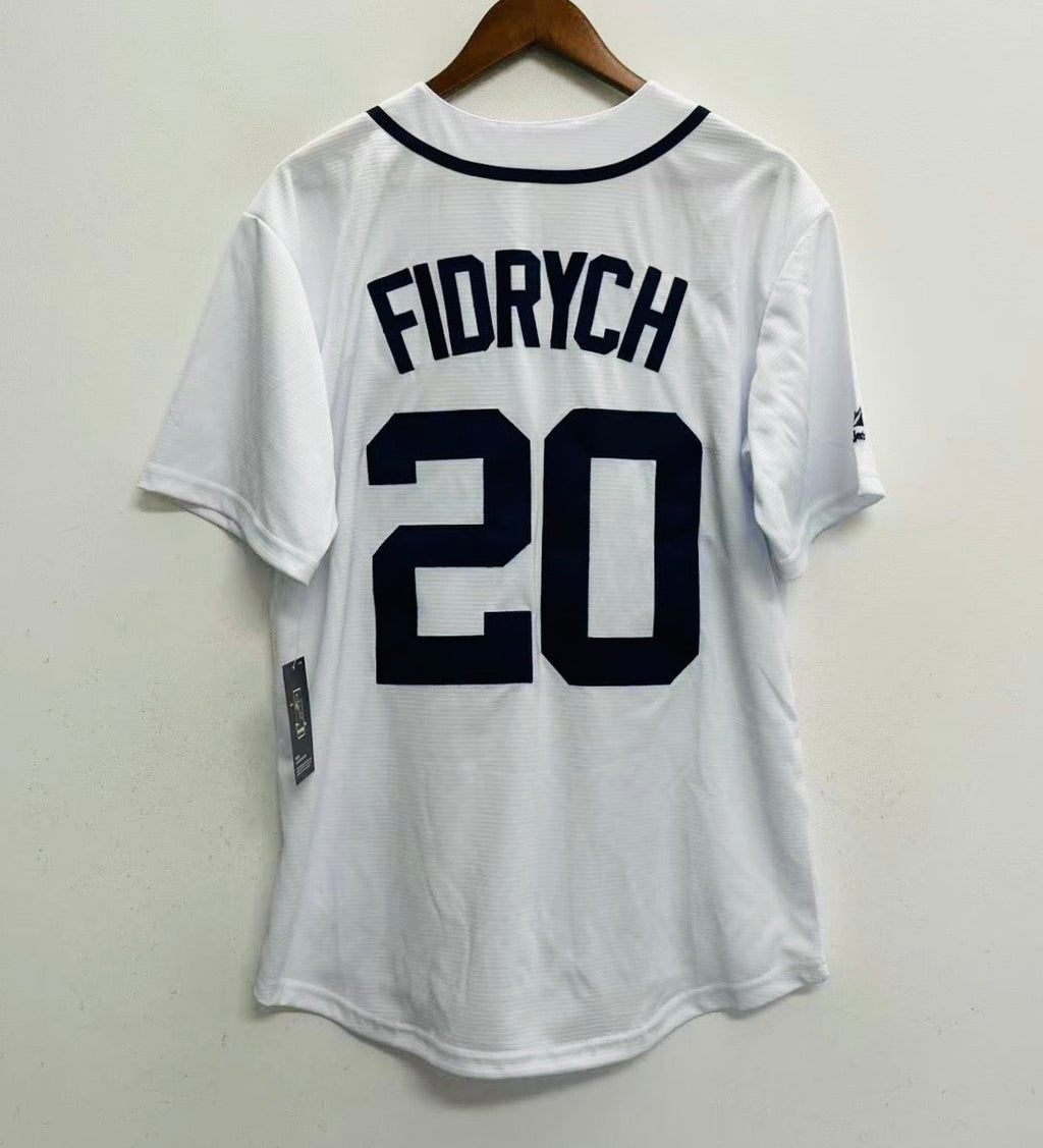 Mark Fidrych Detroit Tigers Official MLB Majestic Jersey white