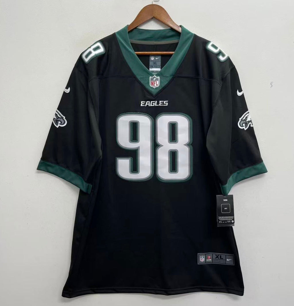 Jalen Carter Philadelphia Eagles official NFL Nike Jersey black