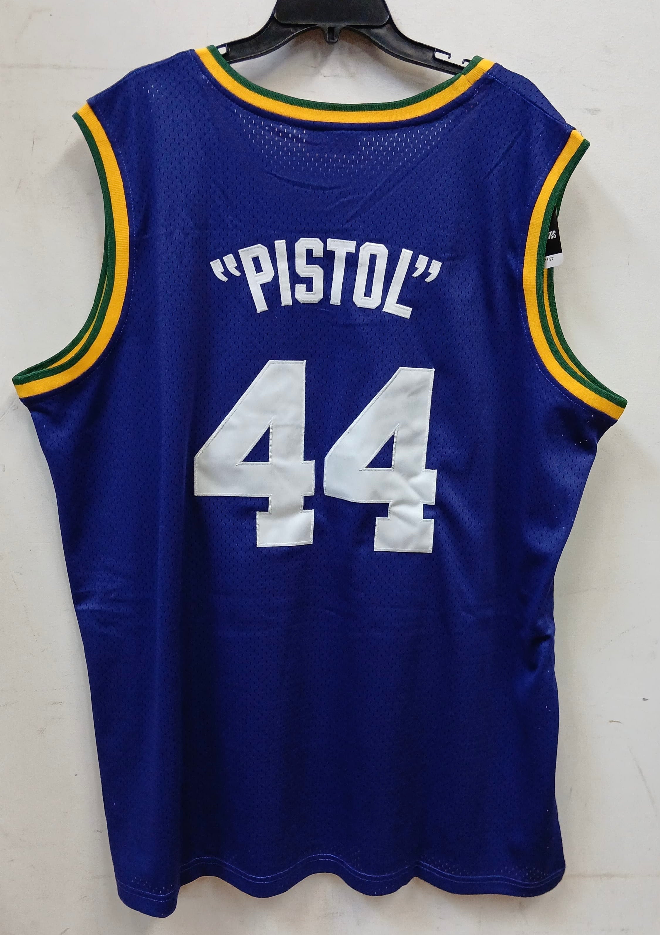 Pistol Pete Maravich Utah Jazz Official NBA Jersey Mitchell & Ness