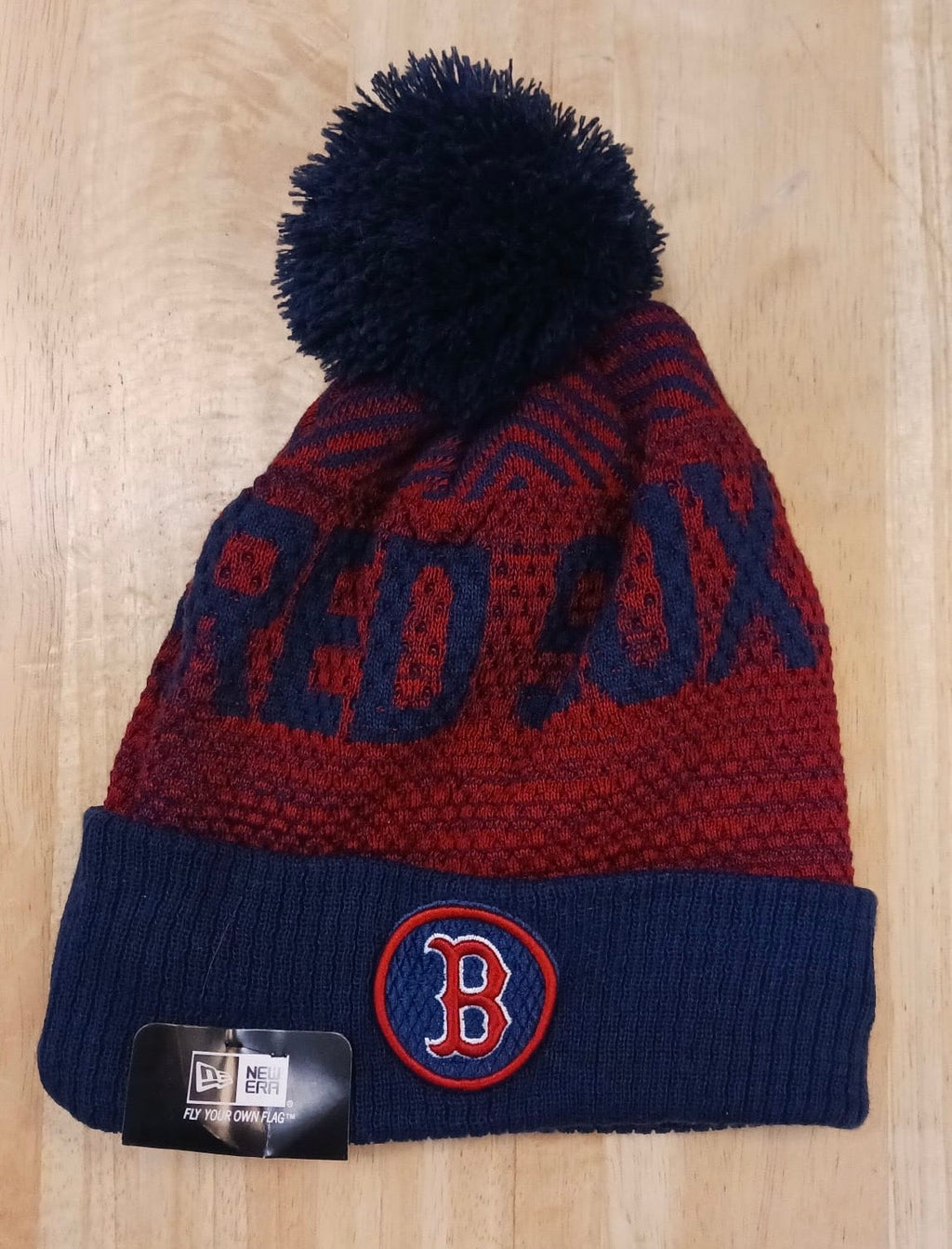 Boston Red Sox MLB New Era winter knit Hat with Pom Pom