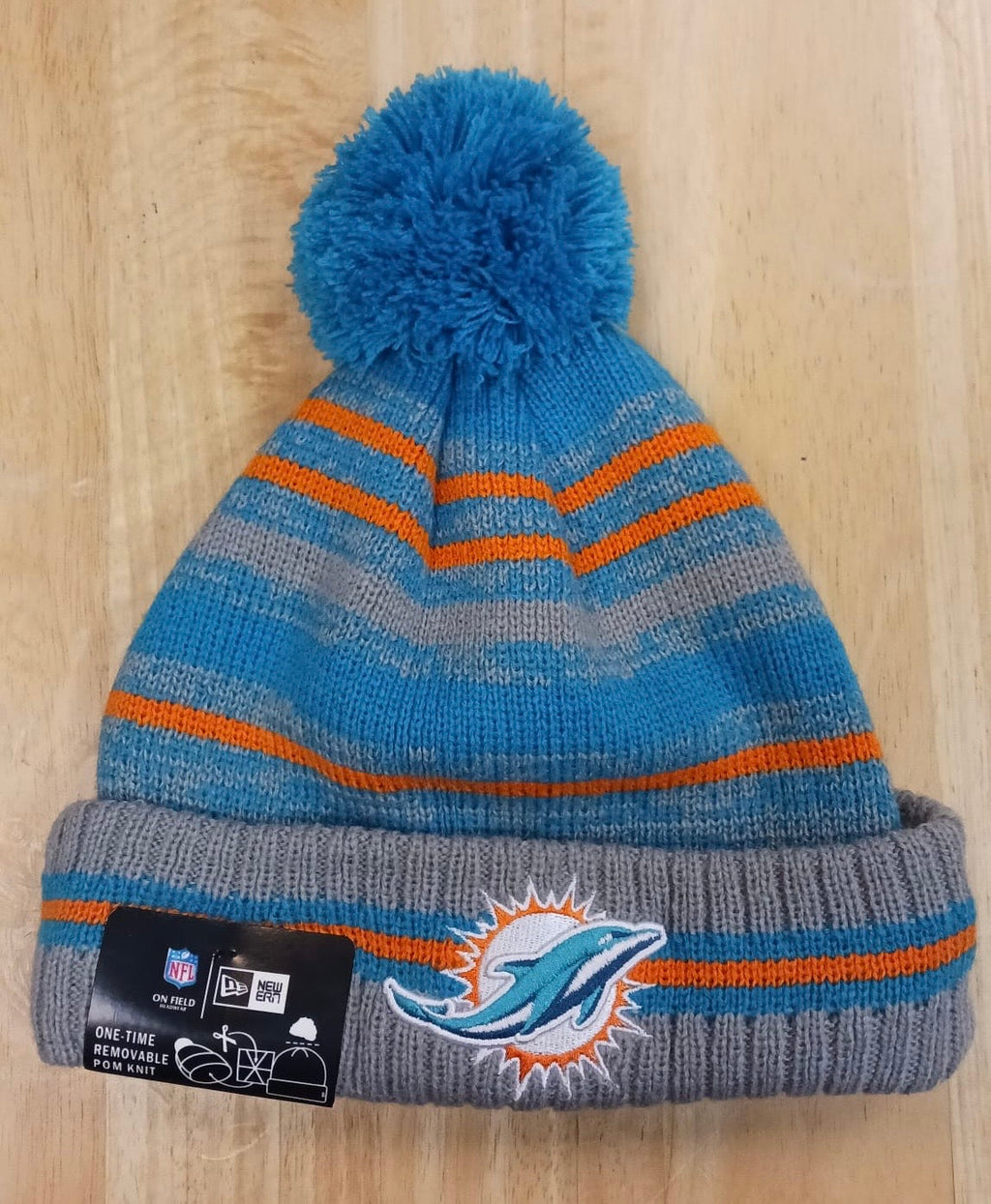 Miami Dolphins NFL New Era winter knit Hat with Pom Pom