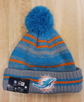 Miami Dolphins NFL New Era winter knit Hat with Pom Pom
