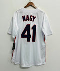 Charles Nagy Cleveland Indians Official MLB Majestic Jersey white