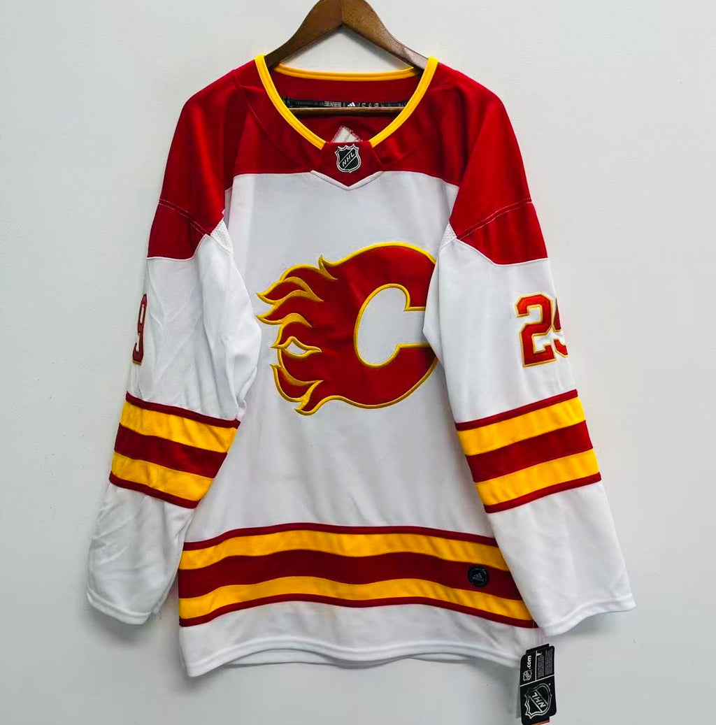Calgary Flames Any name and Number Official NHL Adidas Customized Jersey