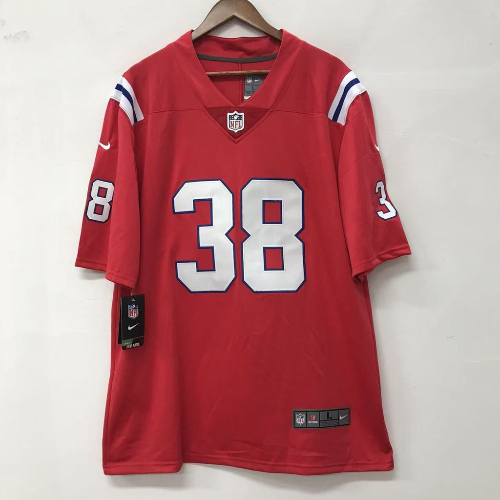Rhamondre Stevenson New England Patriots NFL Official NIKE Jersey Red