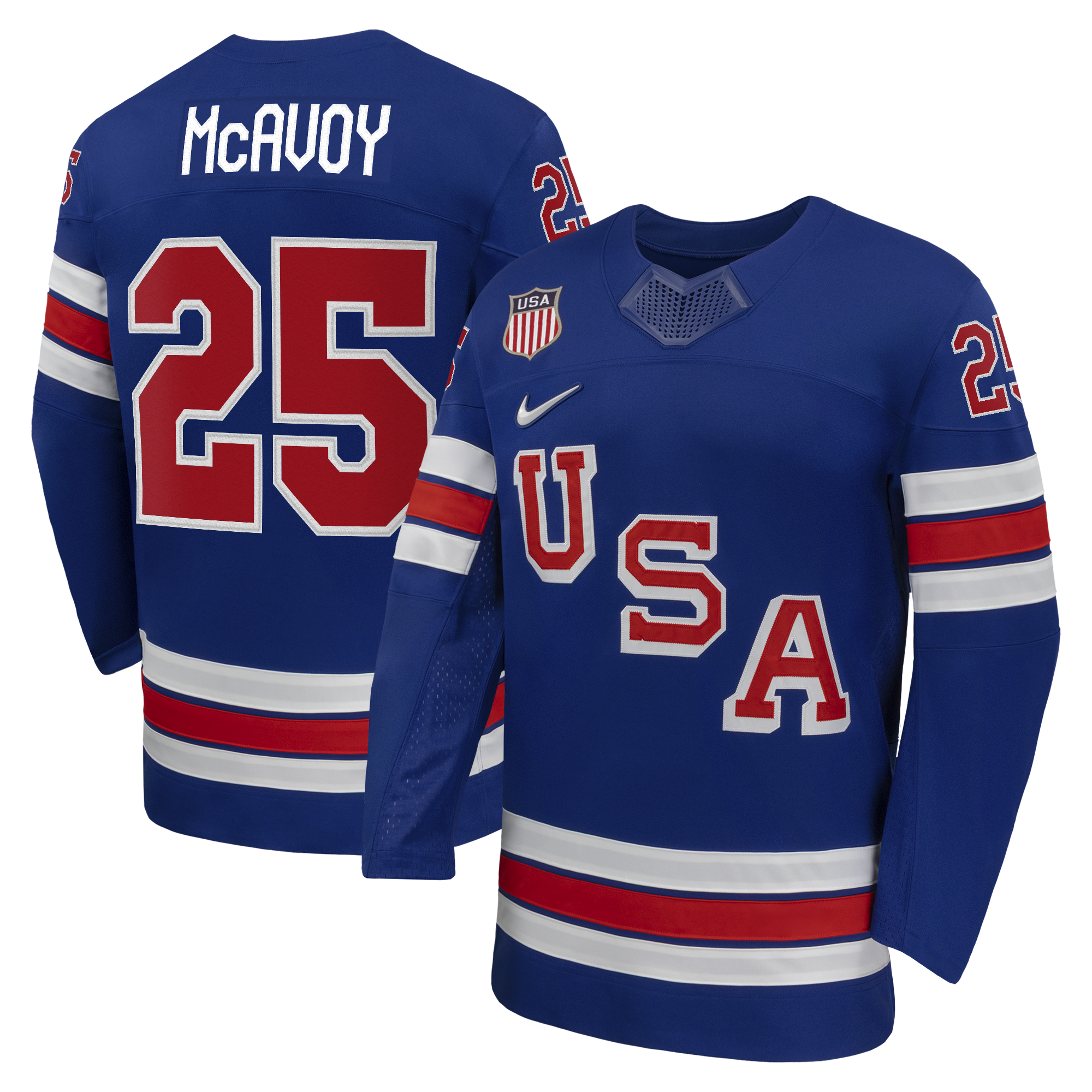 Charlie McAvoy 2026 Team USA Hockey Official Nike Jersey