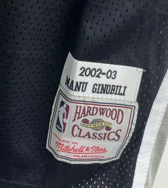 Manu Ginobili San Antonio Spurs Official NBA Mitchell & Ness Jersey