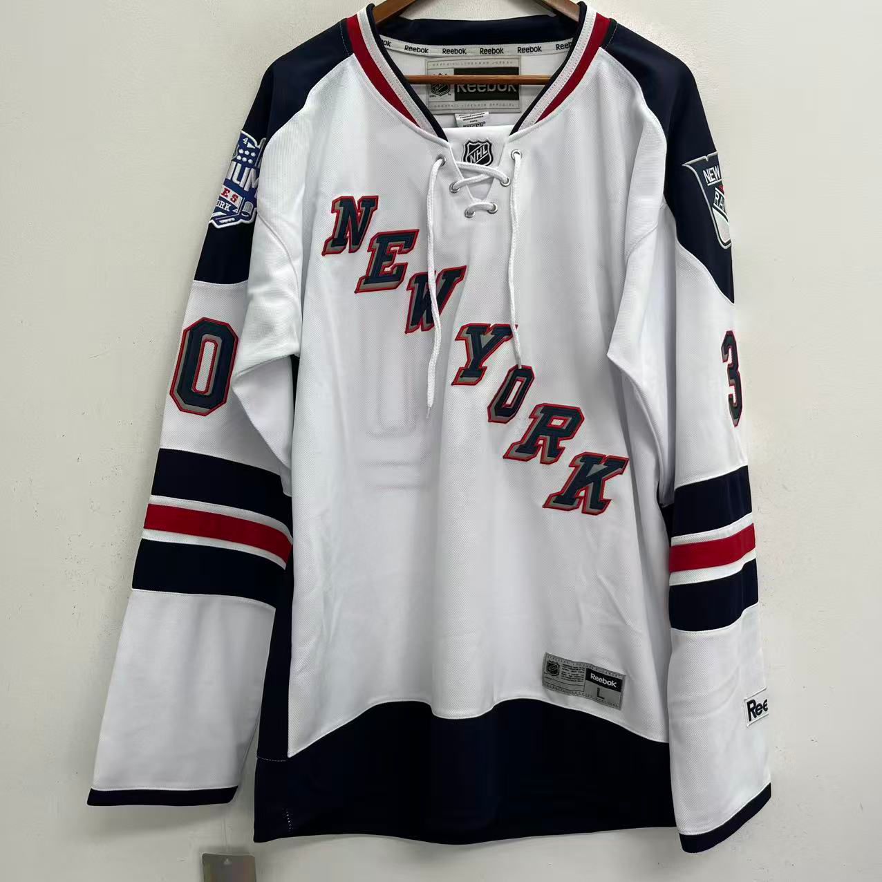 Henrik Lundqvist New York Rangers Official NHL Reebok   2014 Stadium Series Jersey