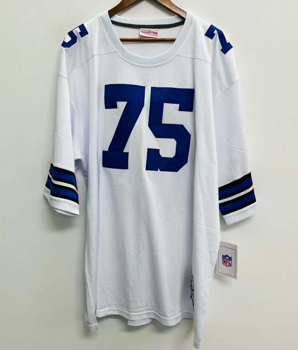 Jethro Pugh Dallas Cowboys Official NFL Jersey white Mitchell & Ness