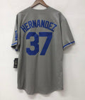 Teoscar Hernandez Los Angeles Dodgers Official MLB  Nike Jersey gray